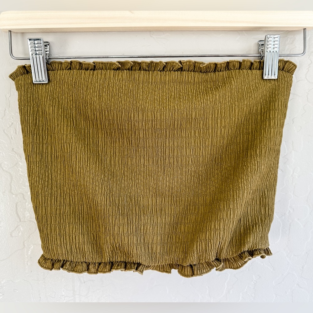 FREE PEOPLE Intimately Tube Top Bandeaus Olive Green Women’s - Small